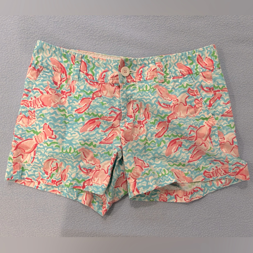 Lilly Pulitzer Lobster Shorts, Size 4 🦞